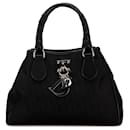 Black Dior Diorissimo Canvas Lovely Handbag