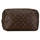 Pochette de toilette 28 Louis Vuitton Monogram marron