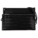 Bolso de doble pouch Intrecciato negro Bottega Veneta