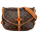 Sac bandoulière Saumur 30 Monogram Louis Vuitton marron