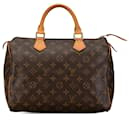 Bolsa Boston Speedy 30 Monograma Louis Vuitton marrom