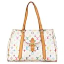 Bolsa de Ombro Aurelia MM Monograma Multicolore Louis Vuitton Branca