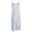 Emilia Wickstead Dena Floral-Print Midi Dress in White Cotton - Autre Marque