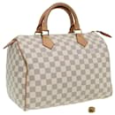 LOUIS VUITTON Bolso de Mano Speedy 30 Damier Azur N41533 LV Auth 82725 - Louis Vuitton