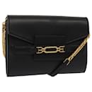 Bolsa de Ombro BALLY em Couro Preto Auth yk13281 - Bally