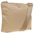 PRADA Shoulder Bag Nylon Beige Auth ar12032 - Prada