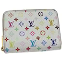 LOUIS VUITTON Monograma Multicolor Zippy Monedero Blanco M93741 LV Auth 82052 - Louis Vuitton