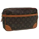 LOUIS VUITTON Monogram Compiegne 28 Clutch Bag M51845 LV Auth 83378 - Louis Vuitton