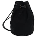 Sac à épaule CELINE en nylon noir Auth 83441 - Céline