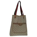 Sac tote en PVC cuir beige GG Supreme Web Sherry Line 39 02 003 Auth 82101 - Gucci