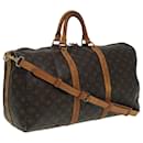 LOUIS VUITTON Monogram Keepall Bandouliere 50 Bolsa Boston M41416 LV Auth 82552 - Louis Vuitton