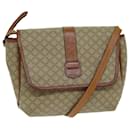 CELINE Macadam Canvas Shoulder Bag Beige Auth 81445 - Céline