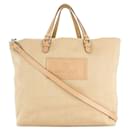 Tote en toile beige Giorgio Armani - années 2000