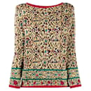 Pull en laine multicolore Saint Laurent