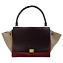 Trapeze Large Leather Top-handle Bag tricolour - Céline