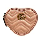 Gucci GG Marmont Double G Heart Shape Coin Case