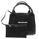 Balenciaga Black Canvas Tote Bag