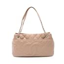 Borsa tote Matelassé Chanel in pelle caviar beige