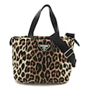 Prada Leopard Print Tote Bag