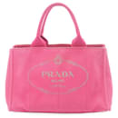 Borsa tote Canapa di Prada in rosa