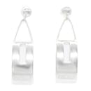 Celine Platinum Drop Earrings - Céline