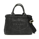 Prada 2way Canapa Tote Bag aus Denim