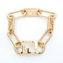 Fendi FF Orlock Gold Plated Charm Bracelet