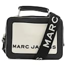 Bolsa de couro preta e branca Marc Jacobs