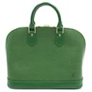 Sac à main Louis Vuitton Alma en vert Bornéo