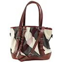 Burberry Check Pattern Tote Bag