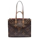 Louis Vuitton On the Go GM Monogram Giant Reverse Shoulder Bag