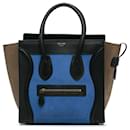 Celine Bleu Micro Tricolor Luggage Tote - Céline