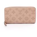 Portefeuille long en cuir rose Louis Vuitton