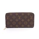 Portefeuille long en toile enduite marron Louis Vuitton