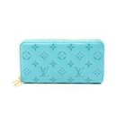 Louis Vuitton Blue Leather Zippy Wallet