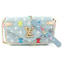 Borsa a Spalla Louis Vuitton New Wave Pochette Chain Monogram Denim