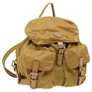 PRADA Backpack Nylon Yellow Auth 81170 - Prada