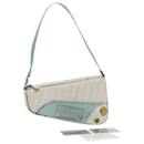 Bolso de Hombro Christian Dior Cadillac de Cuero Blanco Auth 82247