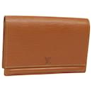 LOUIS VUITTON Poche Tilsitt Epi Marron M52603 LV Auth th5122 - Louis Vuitton