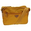 Borsa a Spalla PRADA in Nylon Arancione Auth 82569 - Prada