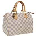 LOUIS VUITTON Damier Azur Speedy 25 Hand Bag N41534 LV Auth 80701 - Louis Vuitton