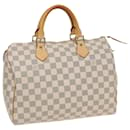 LOUIS VUITTON Bolso de Mano Speedy 30 Damier Azur N41533 LV Auth 82547 - Louis Vuitton