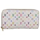 LOUIS VUITTON Portafoglio Zippy Multicolore Monogramma Bianco M60241 LV Auth 80667 - Louis Vuitton