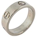 Bague en or blanc K18WG Cartier Love