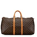 Bolsa de viagem Keepall 55 Monograma Louis Vuitton marrom