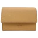 Celine Yellow Calfskin Tri-fold Wallet - Céline