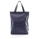 Bolso tote de cuero navy Loewe