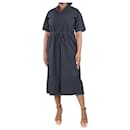 Black short-sleeved wide-leg jumpsuit - size L - Autre Marque