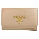 Prada Saffiano Leder Schlüsselanhänger