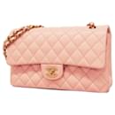 Chanel Schultertasche aus rosa Lammleder